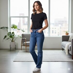 Riders Blue Womens Size 10P Petites Jeans Denim Comfort Fit Straight Leg Casual‎